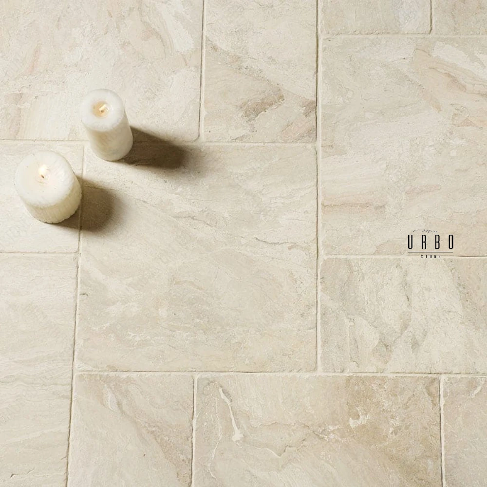 Marmur Plytki marmurowe komplet rzymski ukladanka rzymska bezowe antykowane kremowe outlet wyprzedaz na podloge do łazienki do kuchni producent hurtownia kamienia Mia Urbo Marble Marmuras Mramor Marmor WHOLESA (6).webp