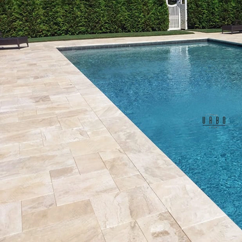 Marmur Plytki marmurowe komplet rzymski ukladanka rzymska bezowe antykowane kremowe outlet wyprzedaz na podloge do łazienki do kuchni producent hurtownia kamienia Mia Urbo Marble Marmuras Mramor Marmor WHOLESA (1).webp