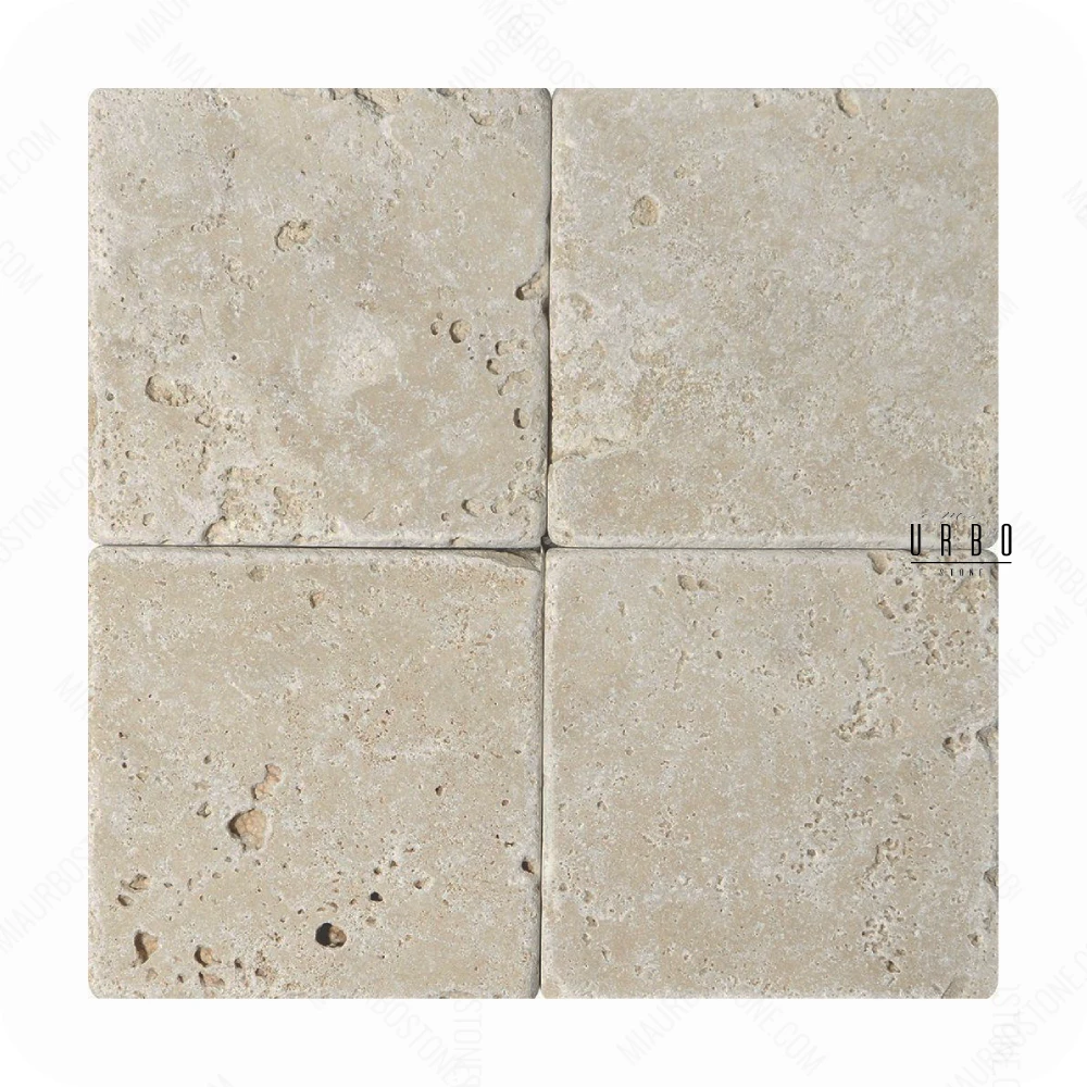 Trawertyn Plytki BEZOWE Classic kostka 10x10 Bebnowany Antykowany komplet rzymski boho japandi farmhouse outlet wyprzedaz producent hurt kamienia Mia Urbo Travertin Travertinas Травертин WHOLESALE.webp