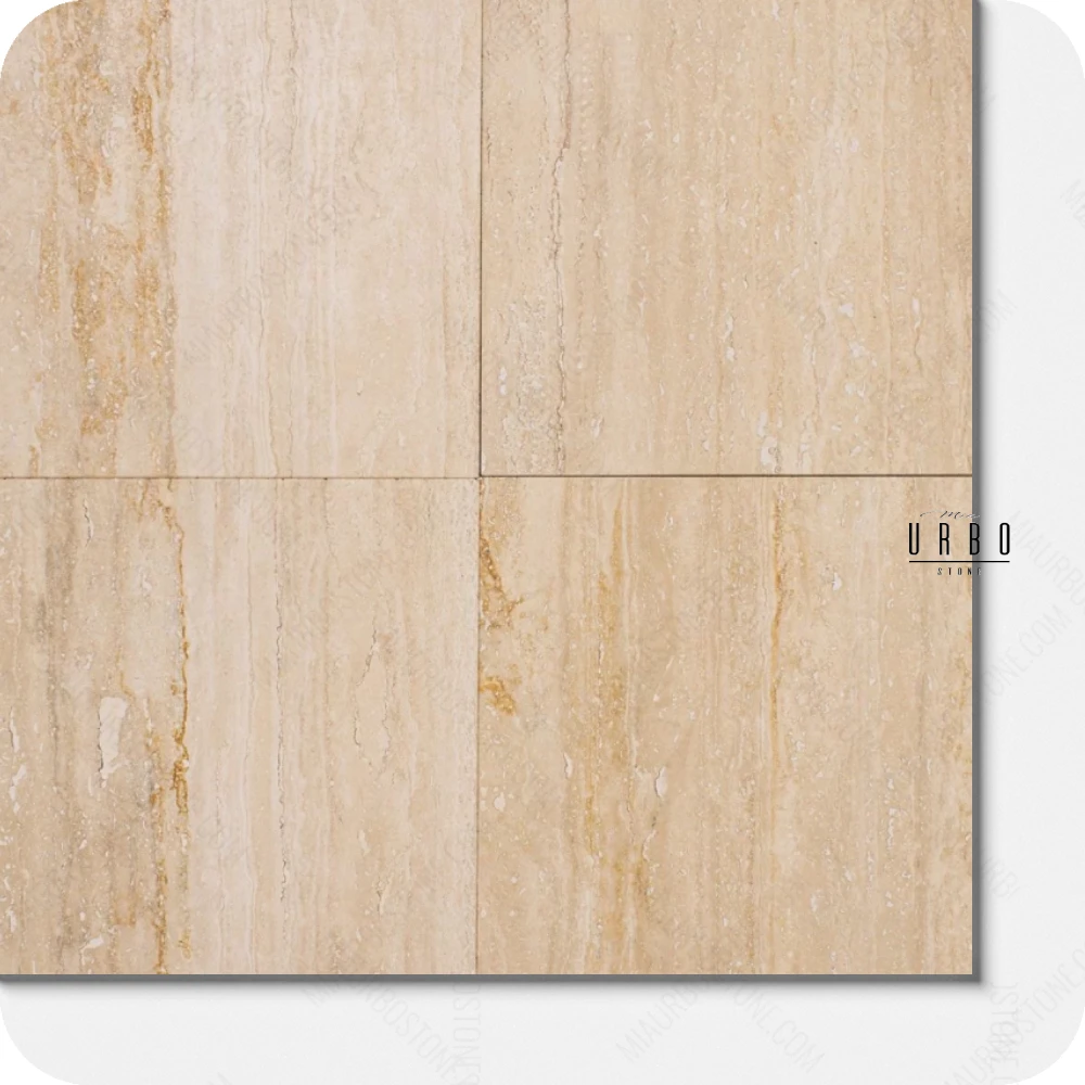 Trawertyn Plytki BEZOWE Classic 30 x 30cm polerowany boho japandi farmhouse outlet wyprzedaz producent hurt kamienia Mia Urbo Travertin Travertinas Травертин WHOLESALE (1).webp