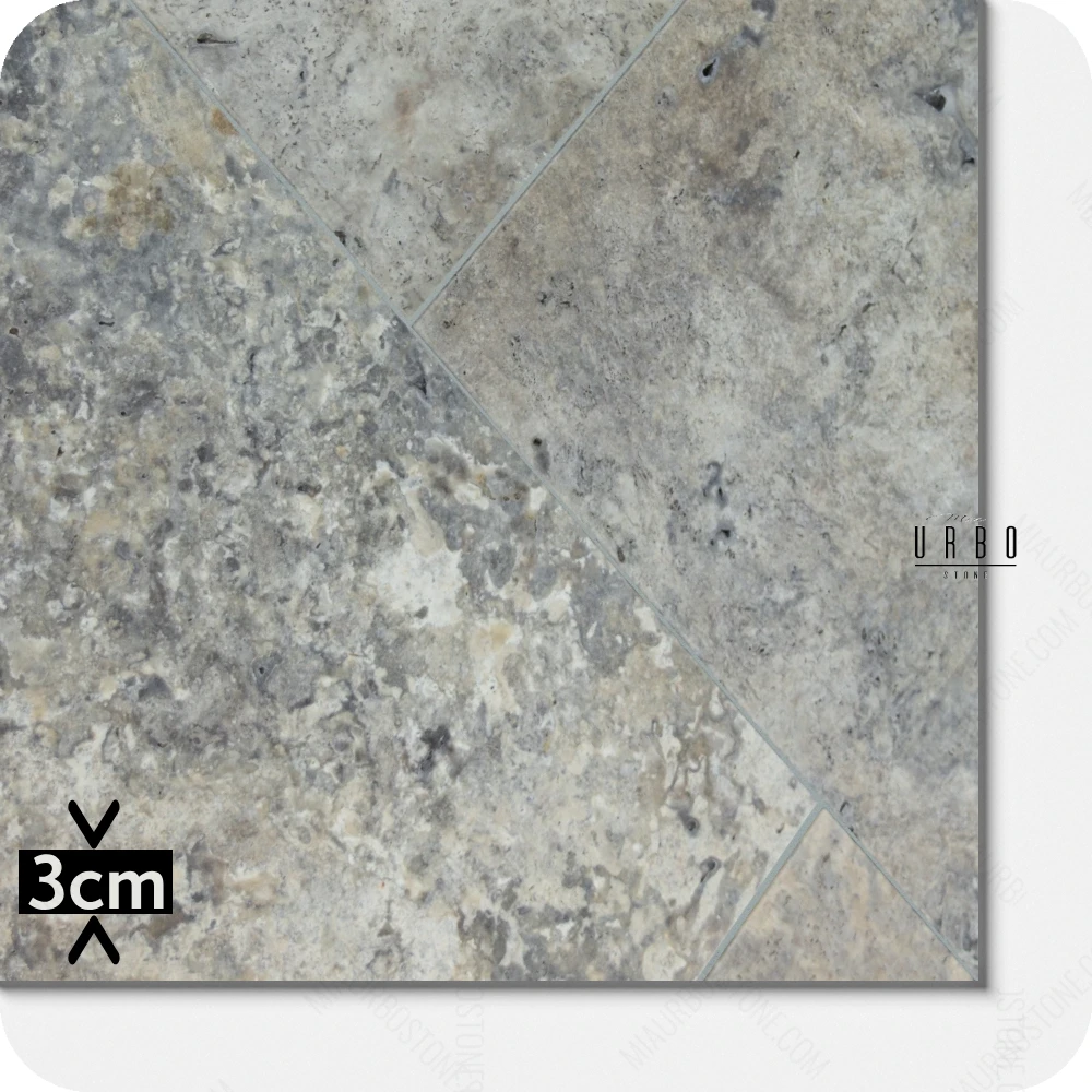 Trawertyn Plytki ASH Antykowane bebnowane matowe rustykalne 61 x 61 tarasowe na zewnatrz mrozoodporne 3cm klasyczne boho japandi farmhouse outlet wyprzedaz producent hurt kamienia Mia Urbo Travertin Travertina (8).webp