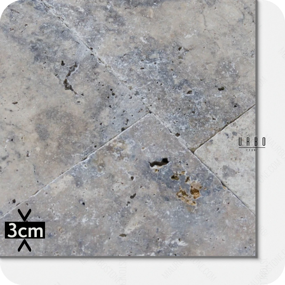 Trawertyn Plytki ASH Antykowane bebnowane matowe rustykalne 61 x 61 tarasowe na zewnatrz mrozoodporne 3cm klasyczne boho japandi farmhouse outlet wyprzedaz producent hurt kamienia Mia Urbo Travertin Travertina (6).webp