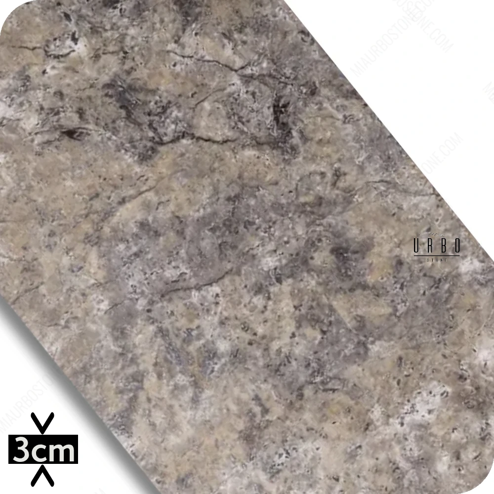 Trawertyn Plytki Silver D’Argento Antykowane bebnowane matowe rustykalne 61 x 61 tarasowe na zewnatrz mrozoodporne 3cm klasyczne boho japandi farmhouse outlet wyprzedaz producent hurt kamienia Mia Urbo Travert (3).webp