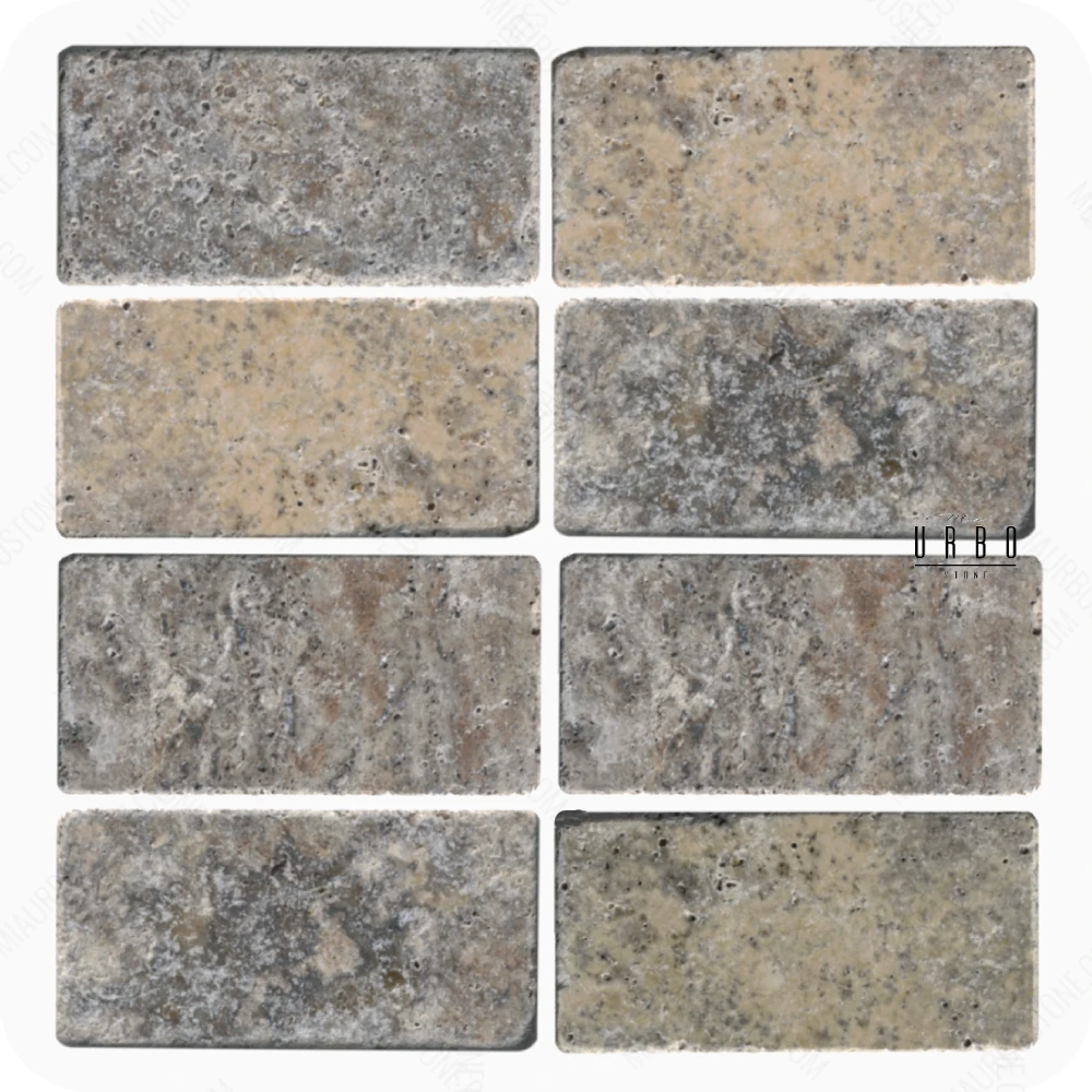 Trawertyn Plytki Cegielki ASH Antykowane bebnowane matowe rustykalne 30 x 10  elewacyjne klasyczne boho japandi farmhouse outlet wyprzedaz producent hurt kamienia Mia Urbo Travertin Travertinas Травертин WHOLE (2).webp