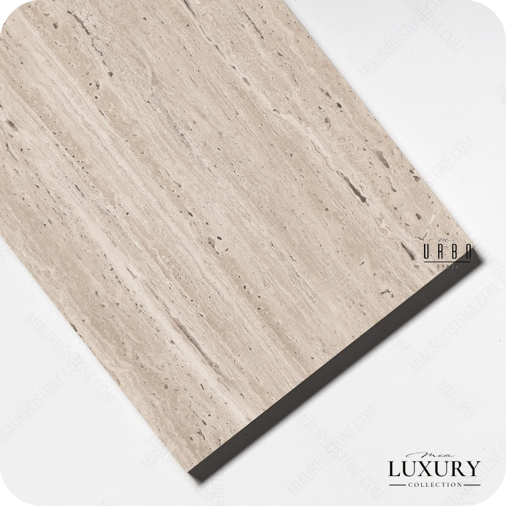 Trawertyn Plytki trawertynowe Blanc Classic wypelniane naturlane Antykowane bebnowane matowe rustykalne klasyczne boho japandi farmhouse outlet wyprzedaz producent hurt kamienia Mia Urbo Travertin Travertinas Трав.webp