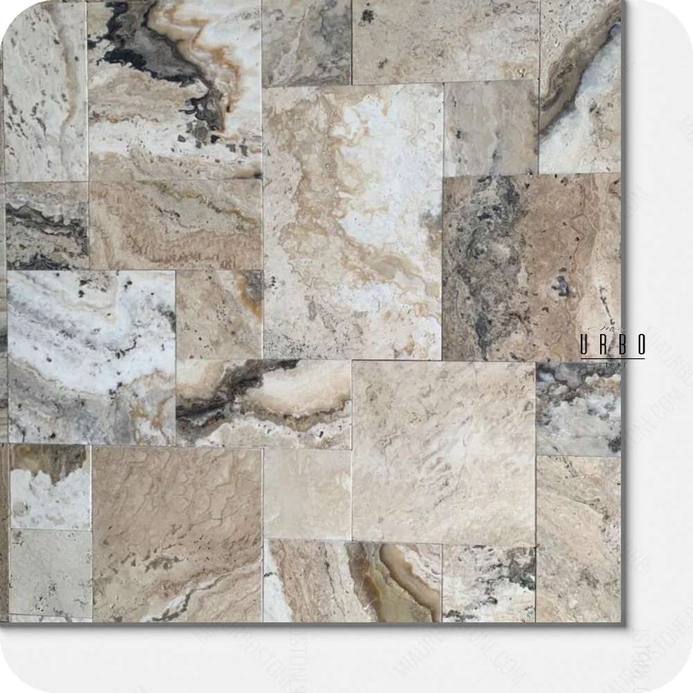 Trawertyn Plytki trawertynowe Bezowe Philadephia Antykowane bebnowane rustykalne klasyczne boho japandi farmhouse outlet wyprzedaz producent hurt kamienia Mia Urbo Travertin Travertinos Травертин WHOLESALE (3).webp