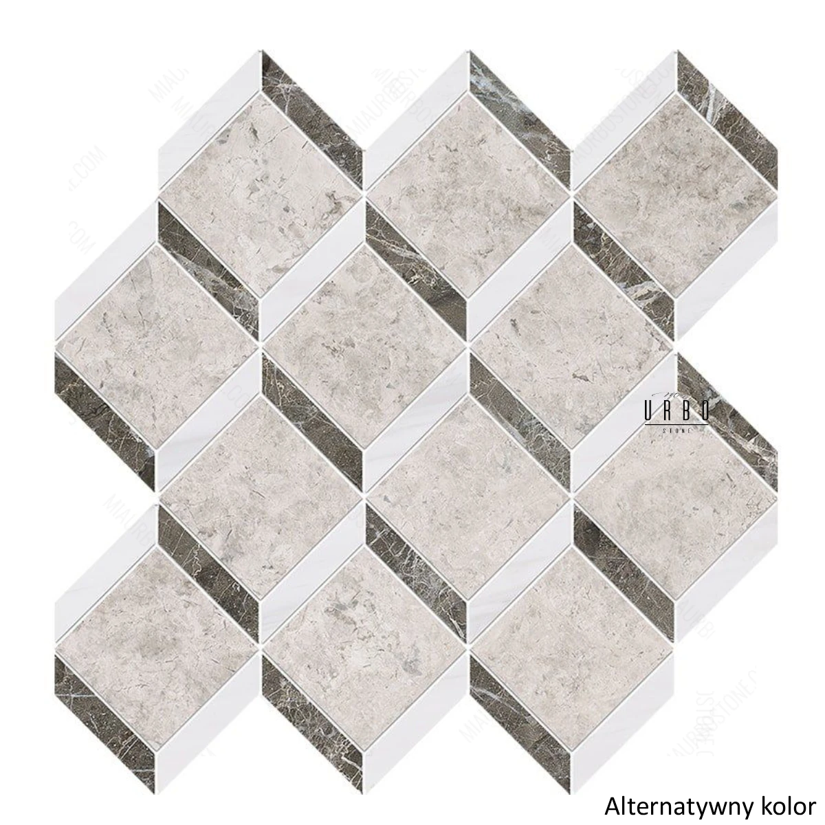 Mozaika-marmurowa-Steps 3D bialo -szara Tundra -geometryczna-plytki-kamienne-marmur-hurtownia-kamienia-Mia-Urbo-Stone-Marble-mosaic-marmor 3.webp