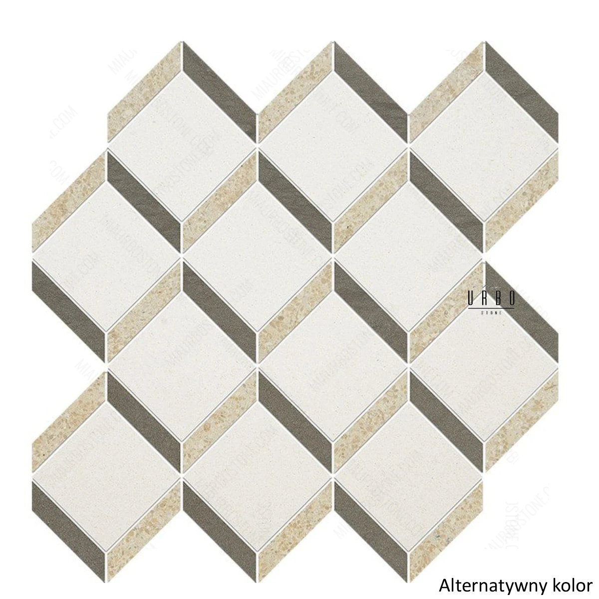 Mozaika- wapien-Steps 3D kremowo -brazowa -geometryczna-plytki-kamienne-marmur-wapien--hurtownia-kamienia-Mia-Urbo-Stone-Marble-mosaic-marmor 8.webp