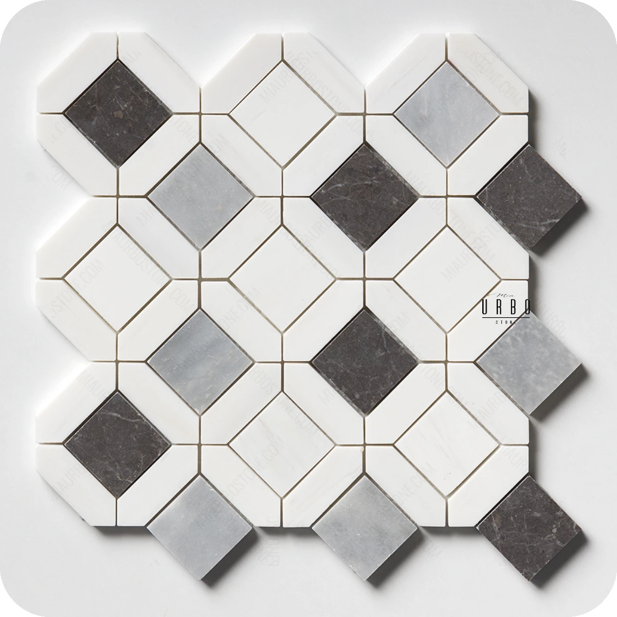 Mozaika-marmurowa-Urban Symphony szara biala -geometryczna-plytki-kamienne-marmur-hurtownia-kamienia-Mia-Urbo - marble mosaic - marmor - mramor-Stone-Marble-mosaic-marmor - OUTLET 2.webp