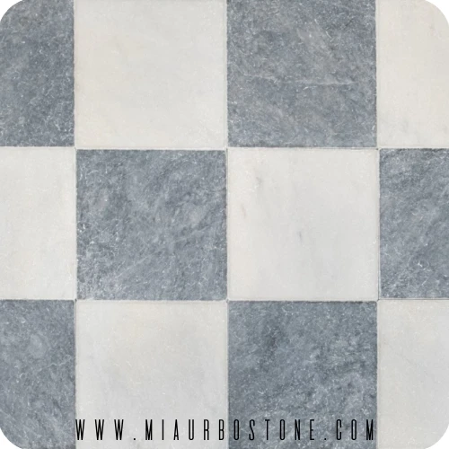 Szachownica marmurowa blue avalon 30x30 20x20 10x10 antykowana rustykalna plytka marmur Mia Urbo Stone.webp