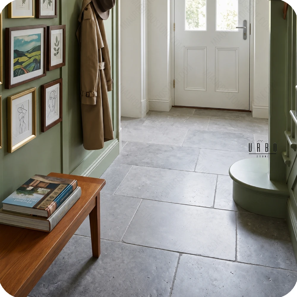 Plytka wapienna wapien antykowany rustykalny postarzany szarobez greige kamien trawertyn Purbeck Mia Urbo Stone Limestone kalkstein fliesen 3.webp